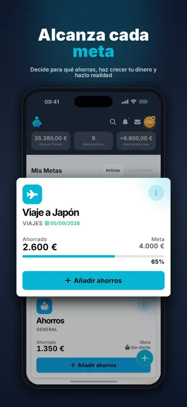Savimana: Metas de Ahorro screenshot 1 of 8