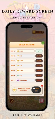 Word Puzzle Connect Brain Game iPhone screenshot