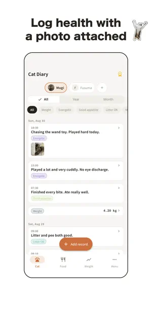 NekkoLog screenshot 1