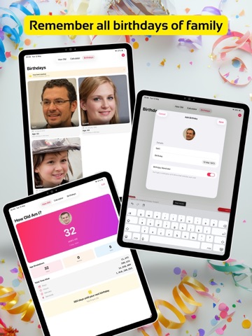 How Old am I - Birthdays & Age iPad screenshot