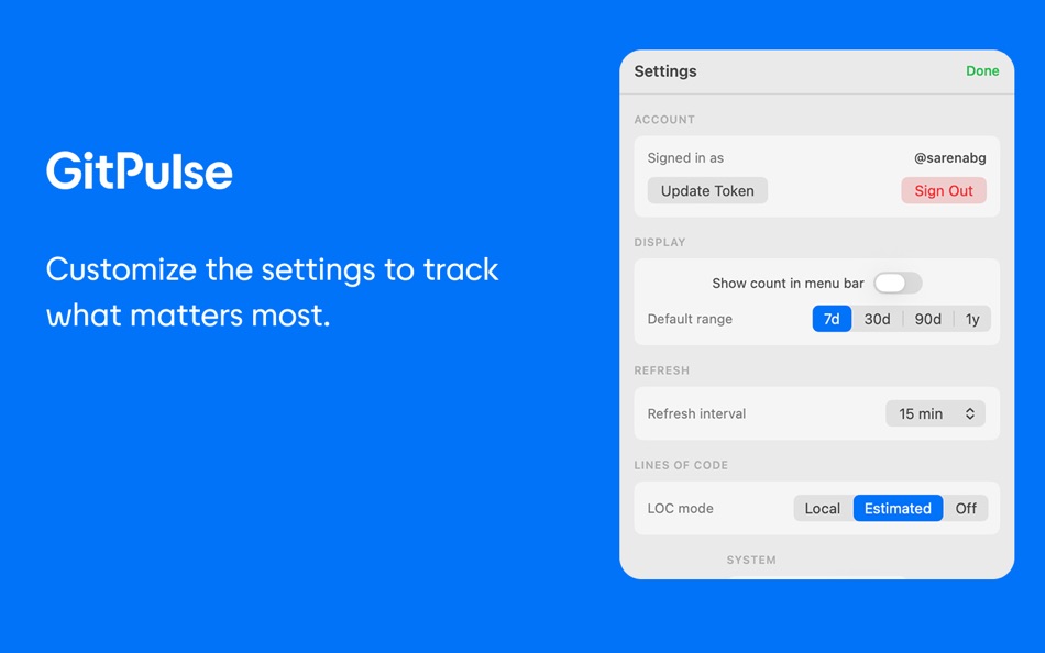 #1. GitPulse (macOS) Με: Saren Abgaryan
