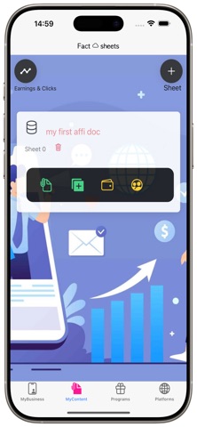 Affiliate'Mee digital market iPhone screenshot