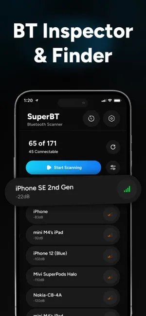 Bluetooth Scanner - SuperBT screenshot 2