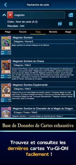 Capture d'écran de Yu-Gi-Oh! Neuron sur iPhone 6