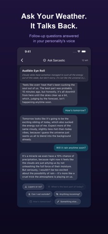 Vibe Weather: AI Forecasts screenshot