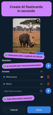 Practice: Language Flashcards Screenshot 3 of 8