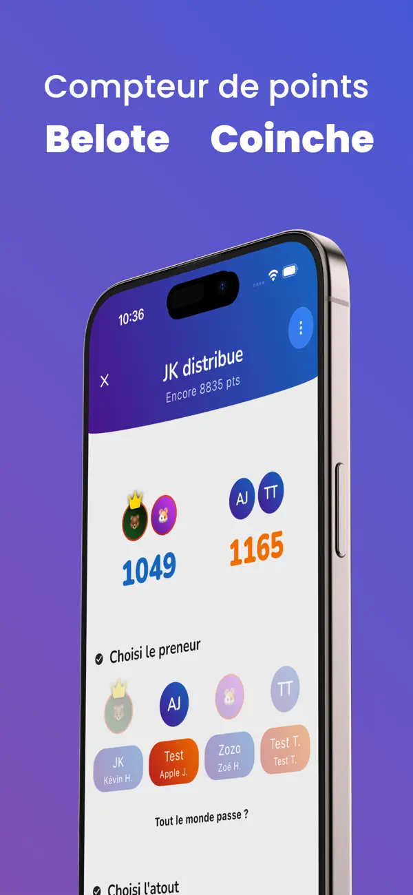 Screenshot #1 pour Atout – Compteur de points
