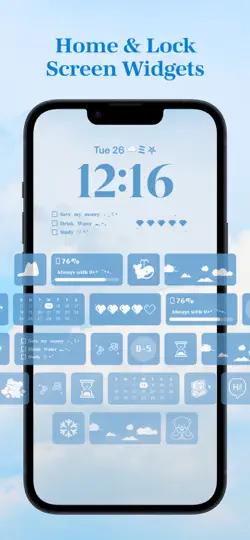 Скриншот Photo Widget : Simple Icons на iPhone 2
