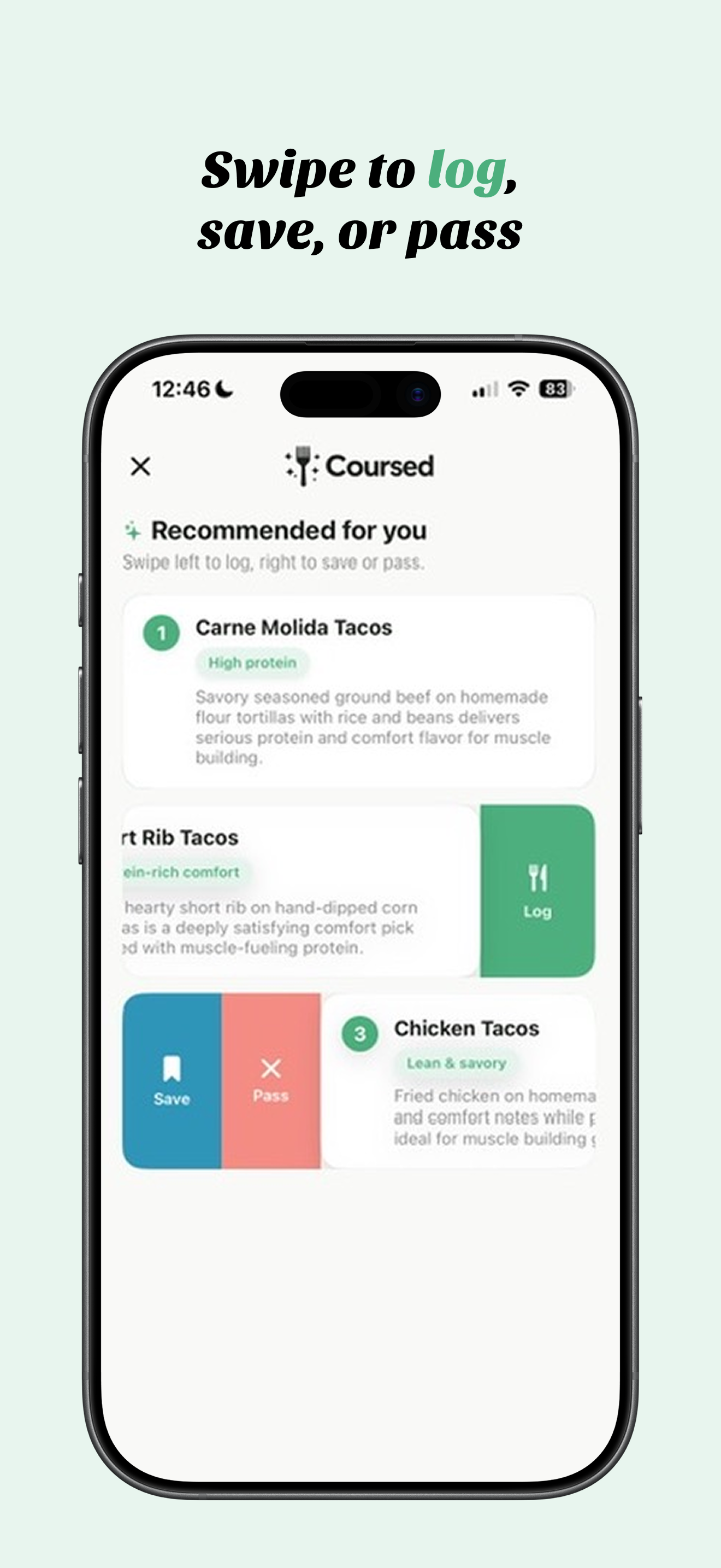 Coursed — AI Menu Guide screenshot 2