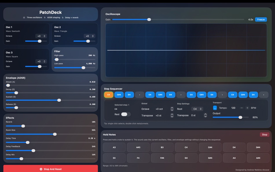 #3. PatchDeck (macOS) By: Andrew Watkins-Alcocer