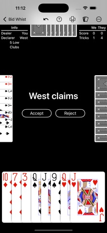 Bid Whist - Expert AI iPhone screenshot