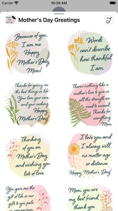Mother's Day Greeting Screenshot