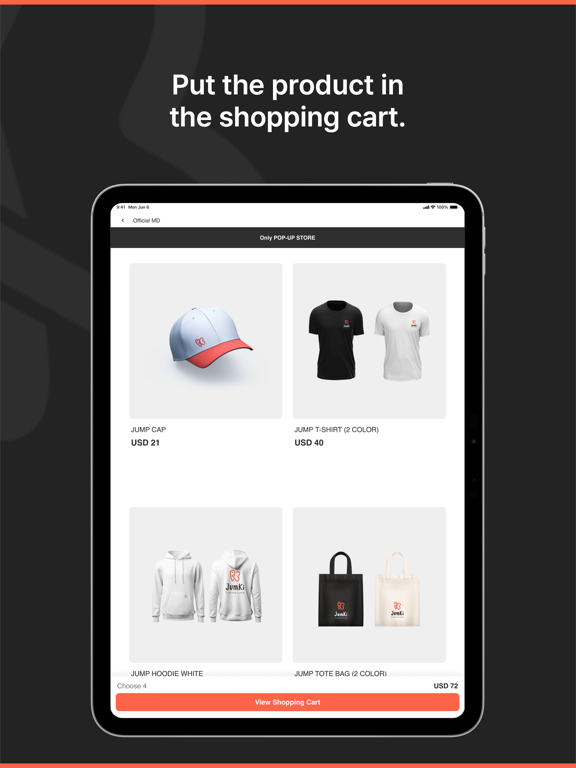 JumKi iPad screenshot 4 - Shopping app