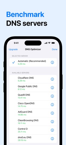 DNS Optimizer: Server Changer Screenshot 2 of 4