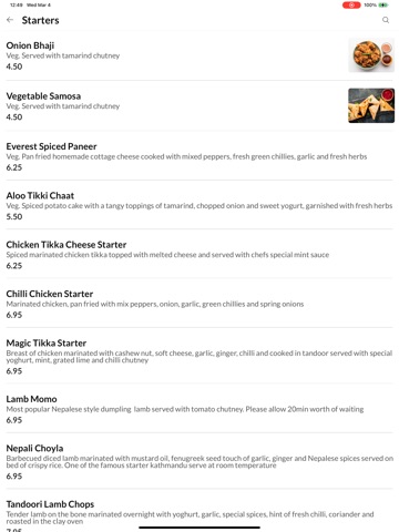 App screenshot