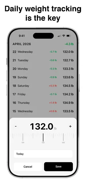 Simple Weight Tracker App screenshot 3