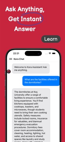 Kora: Ask me! iPhone screenshot