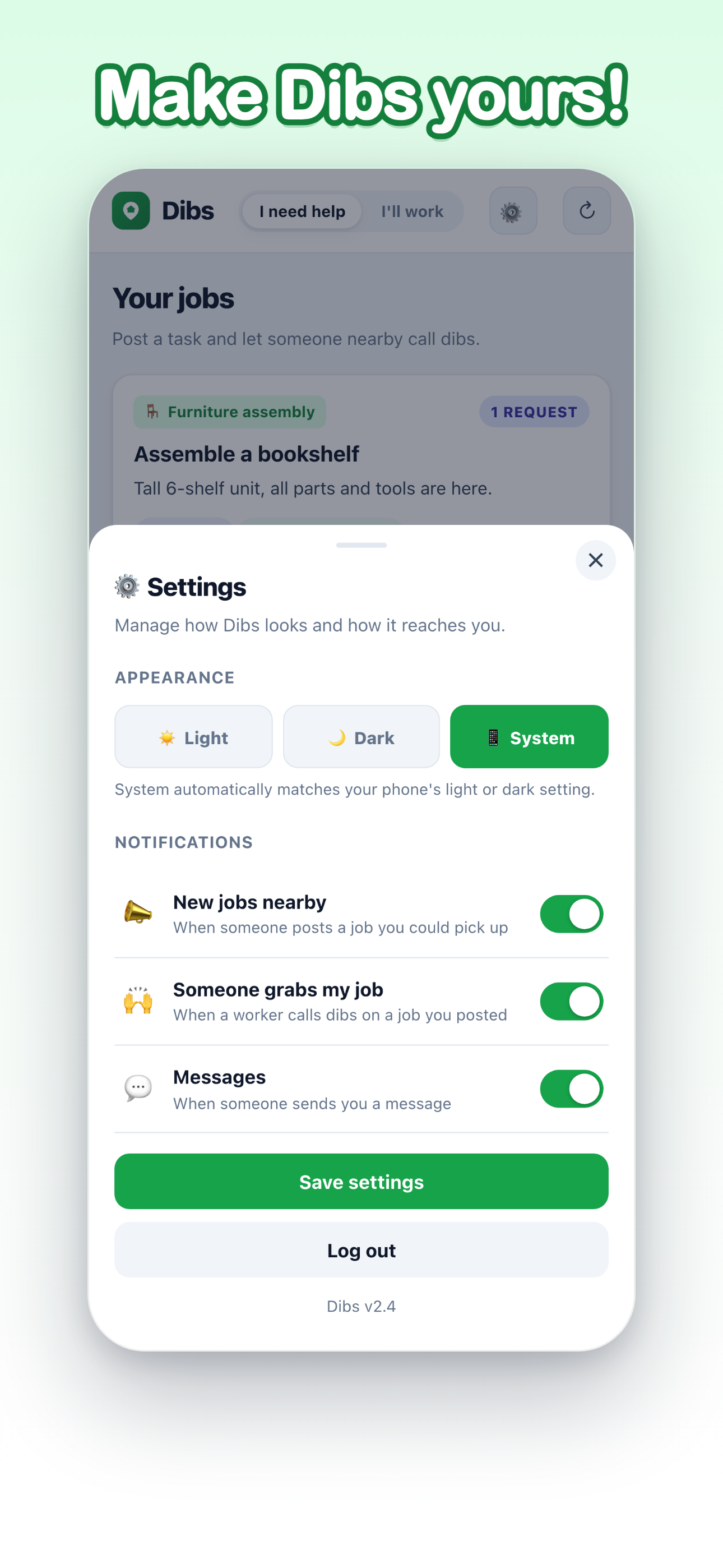 Dibs-Small jobs nearby screenshot 5