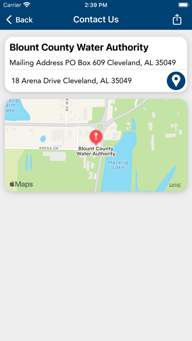 Blount County Water Authority Screenshot