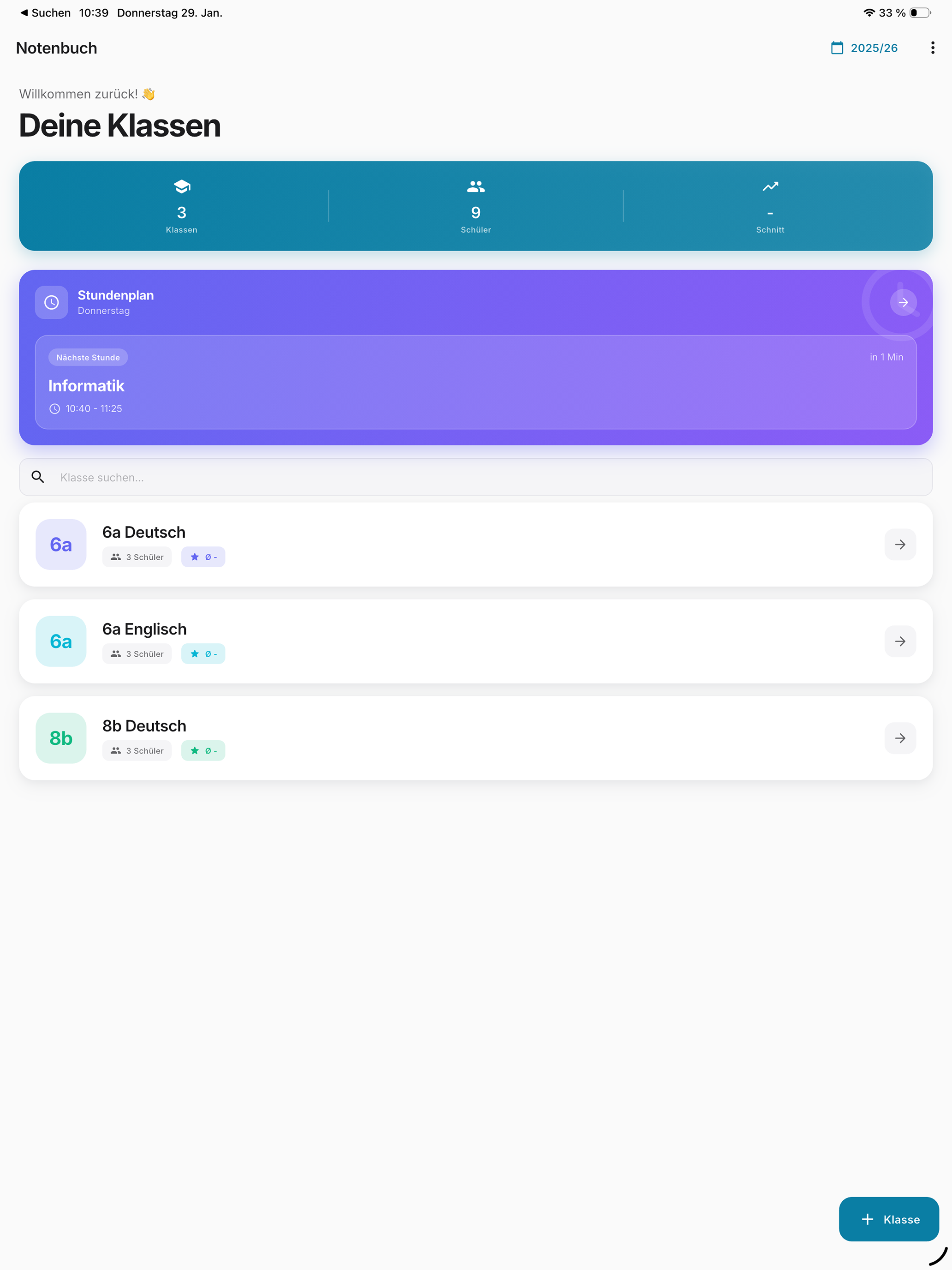Notenbuch – Lehrer App screenshot 6