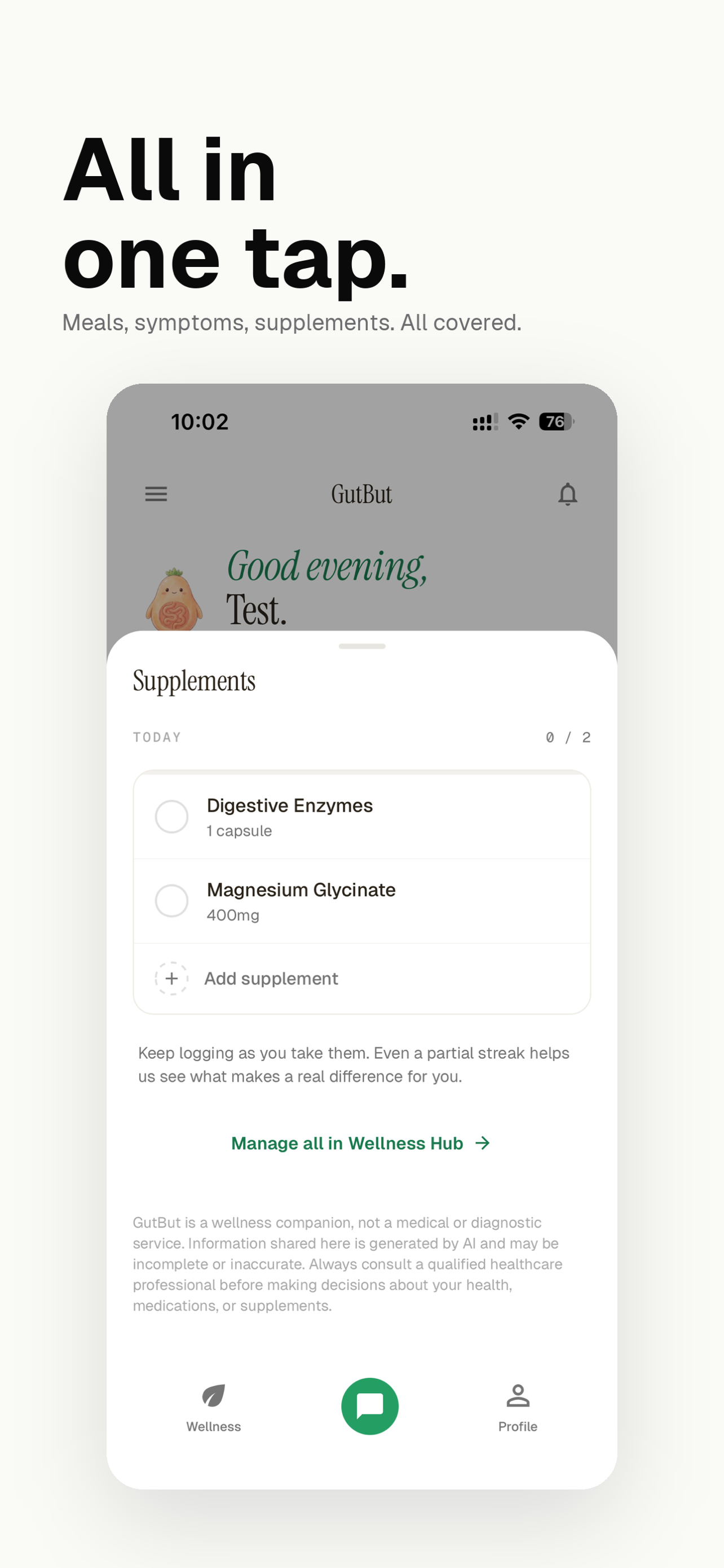 Gutbut: AI Wellness Companion
