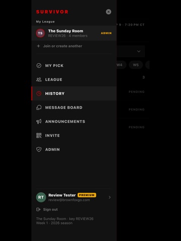 Survivor Sundays iPad screenshot