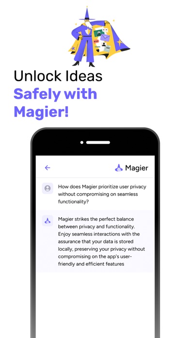 Magier - Private & Secure AI Screenshot