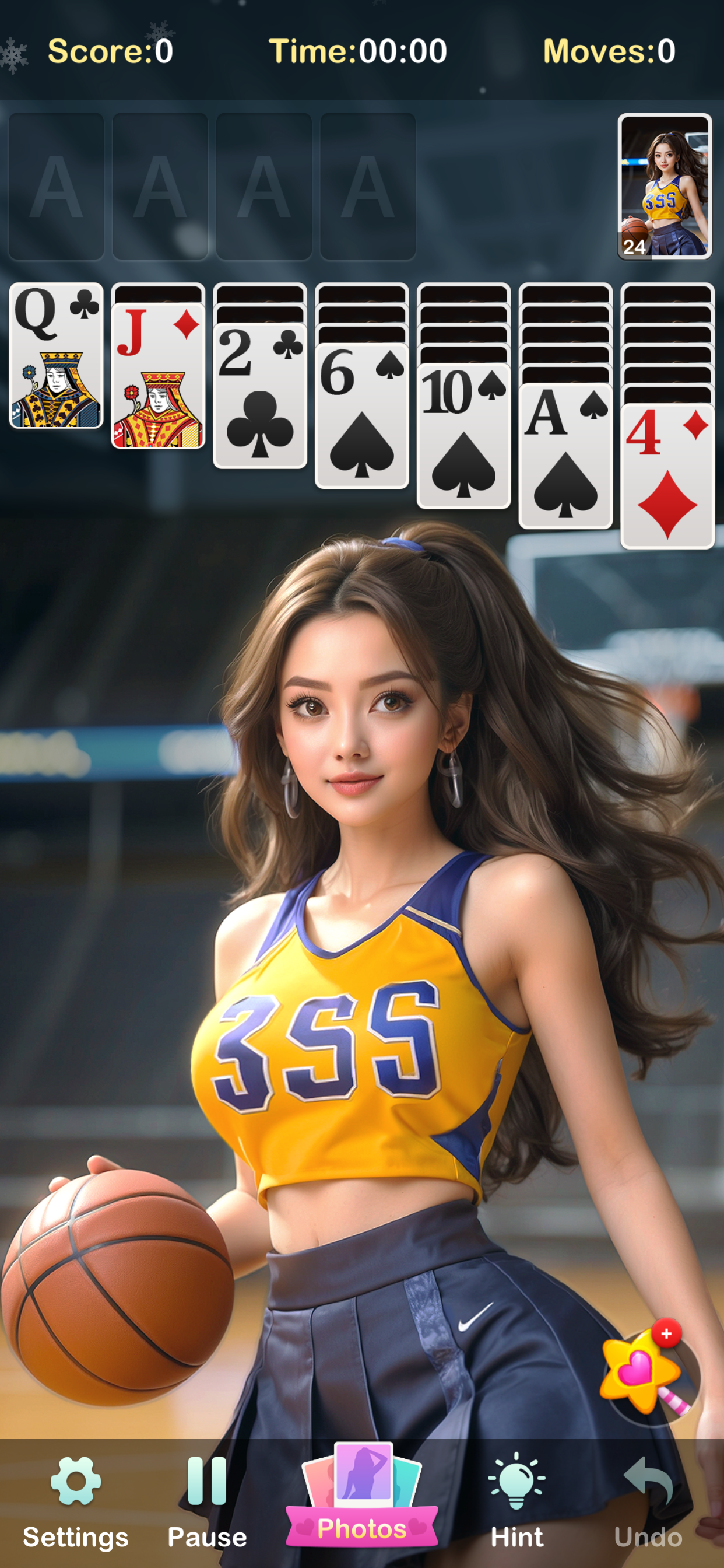 Solitaire Girls: Card Games