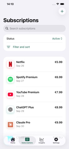 Worth:Subscriptions screenshot 3