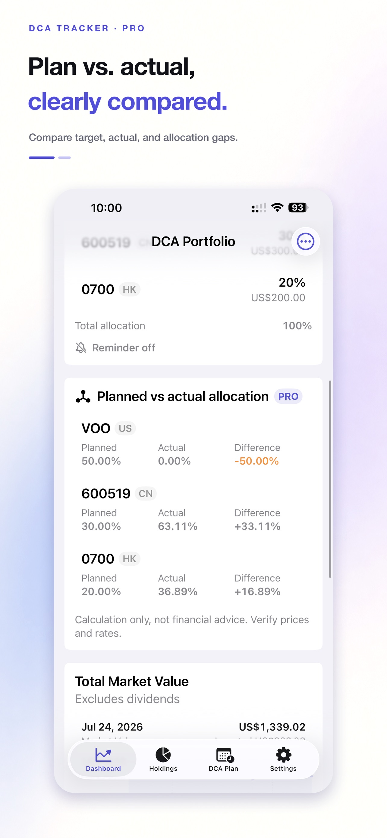 Screenshot 7 of DCA Portfolio Tracker: ETF