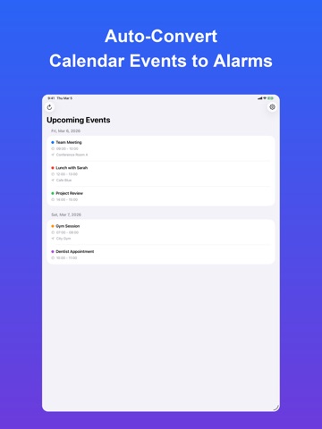 CalSyncAlert - Calendar Alarm iPad screenshot