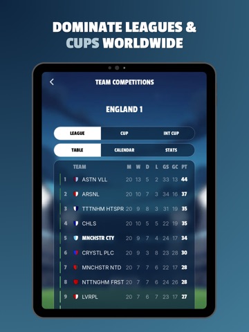 FootLord - Football Manager iPad screenshot