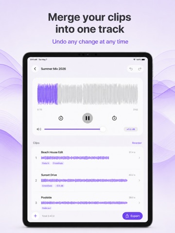 Audio Studio: Sound&MP3 Editor iPad screenshot