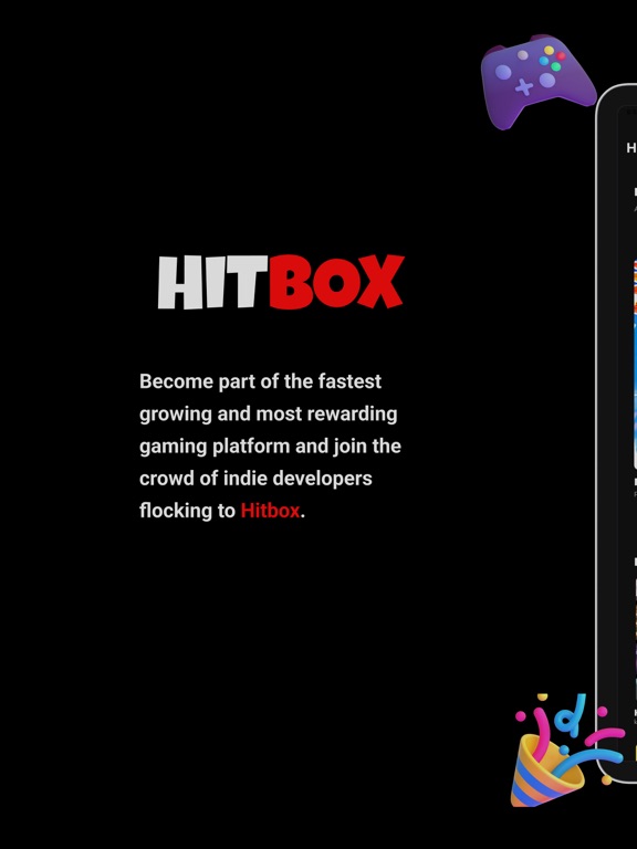 Hitbox Games iPad screenshot 1 - Entertainment app