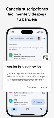 El correo electr. de Google App Store preview screenshot 3