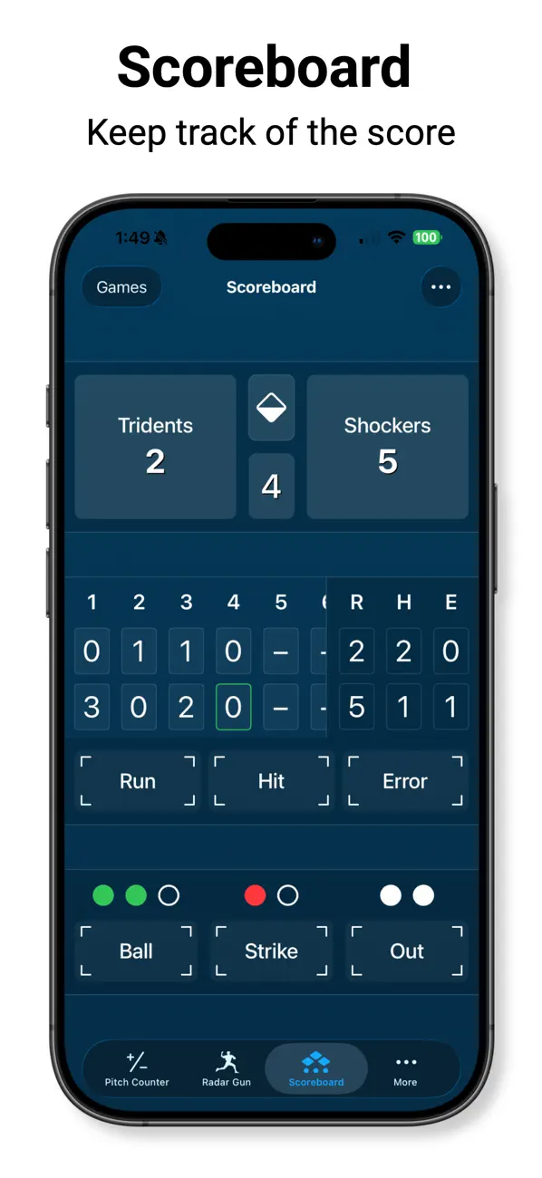 Screenshot #3 pour Pitch Counter & Radar Gun