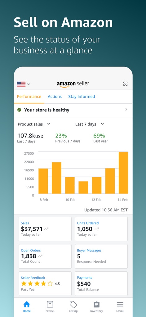 Amazon Seller - Acompanhe o Desempenho