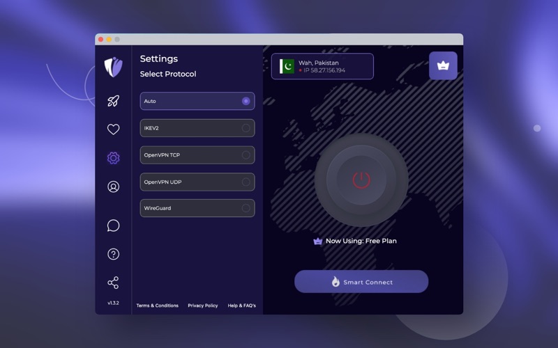 iProVPN app screenshot
