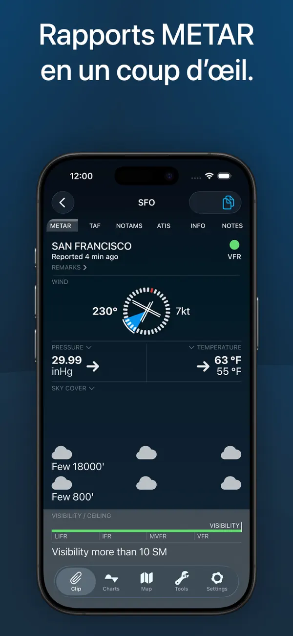 Screenshot #2 pour StationWeather - METAR et TAF