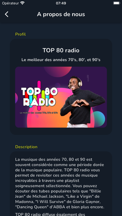 TOP 80 radio Screenshot