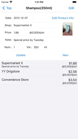 My Rock-Bottom Price List screenshot 2