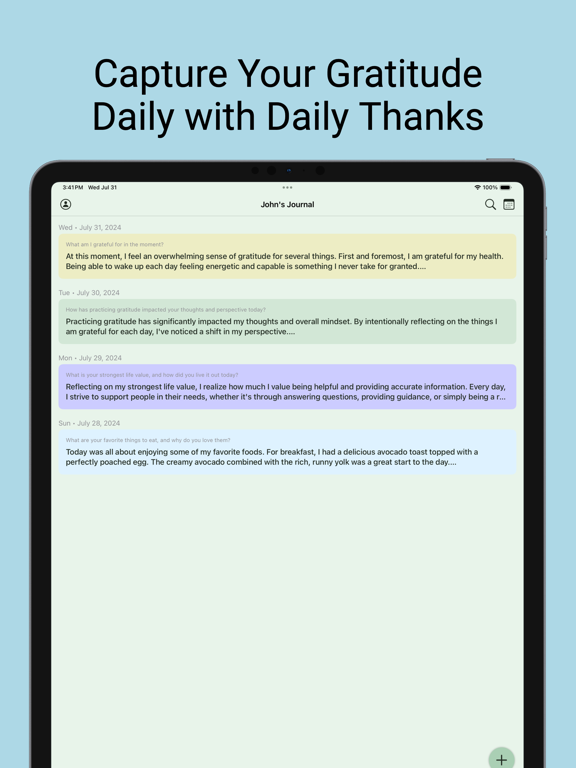 Screenshot #4 pour Daily Thanks Gratitude Journal