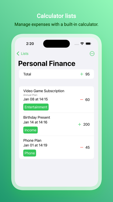 Tastik: Tasks and Lists Screenshot