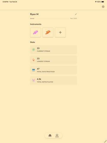 Fret Pro Guitar Notes Trainer iPad screenshot