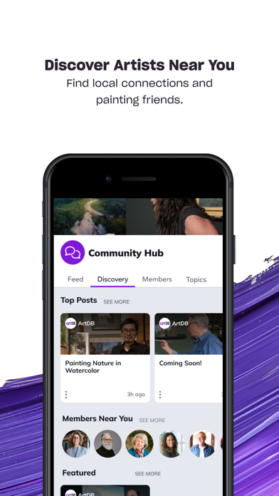 ArtDB: Artist Community Screenshot