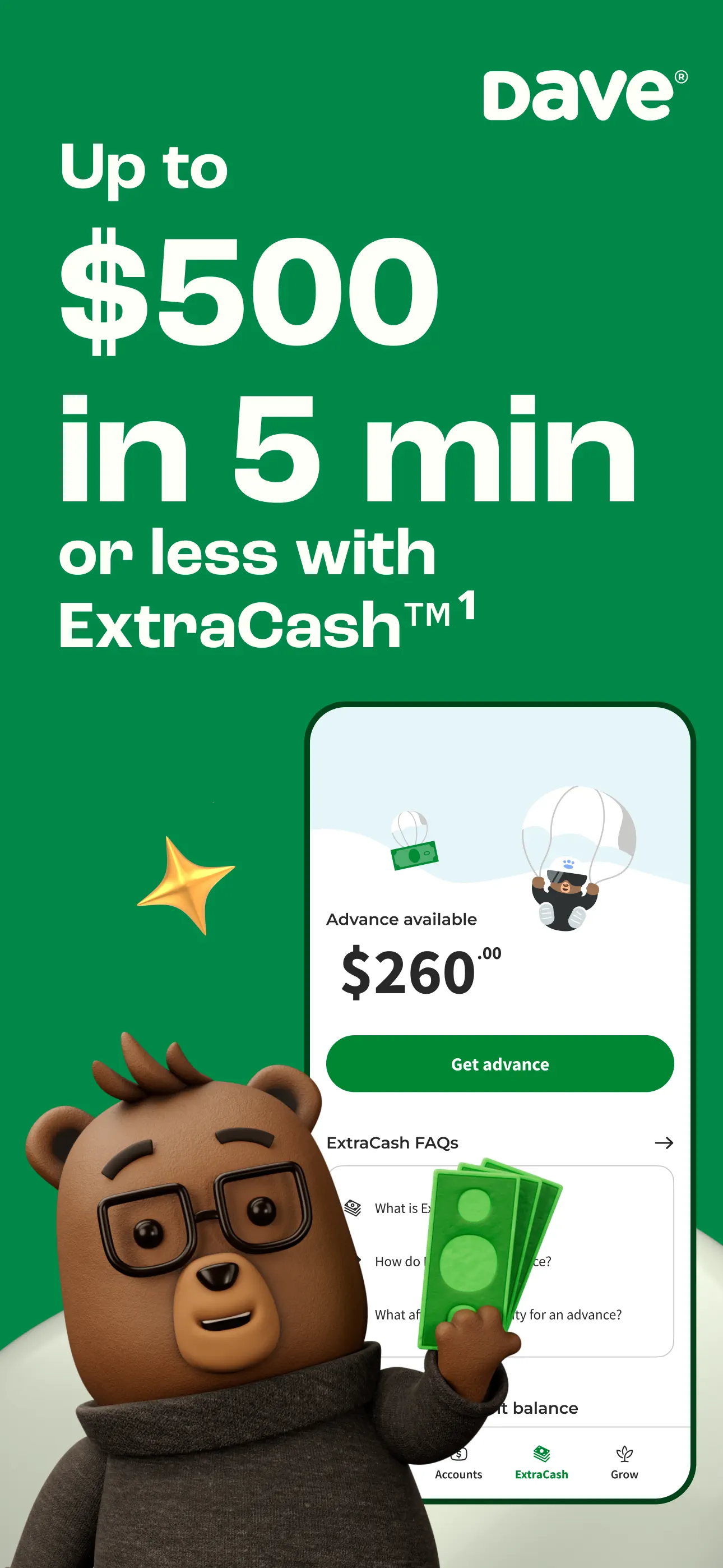 Dave: Credit, Cash & Money App screenshot 1