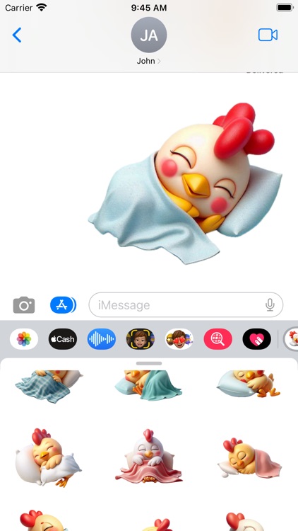 Sleeping Chicken Stickers screenshot-5