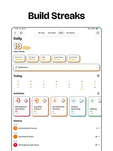 Habit Tracker ◡ timespent iPad screenshot