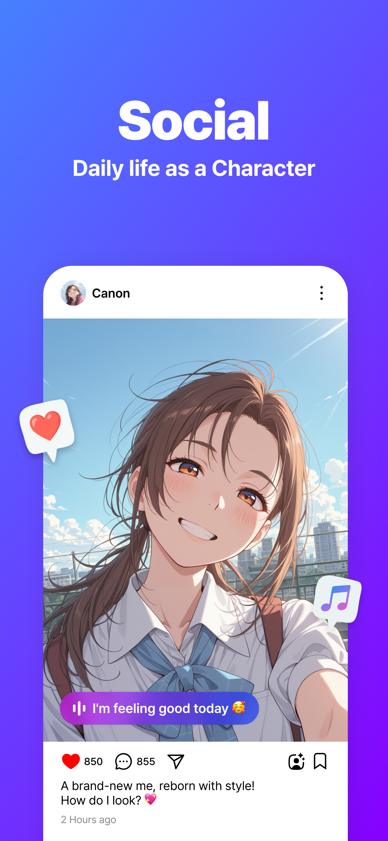 AOi V: AI Filter, Anime Social