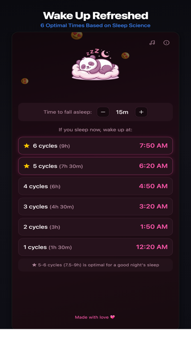 Healthy Sleep Cycles screenshot